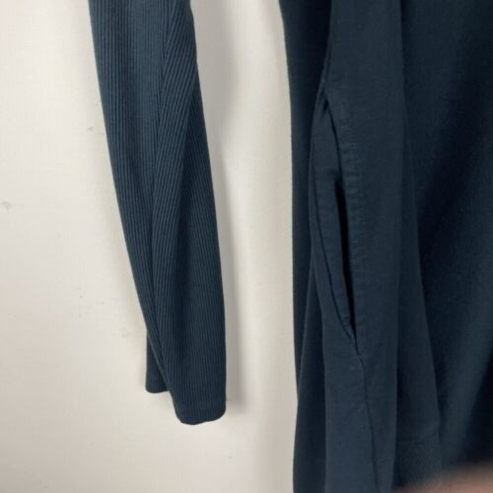 Banana Republic Baby Terry Cardigan/Long Sleeves/ Open/ Black/ Size M - Picture 4 of 8